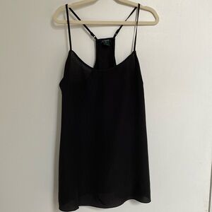 JCrew black camisole with adjustable straps size 2